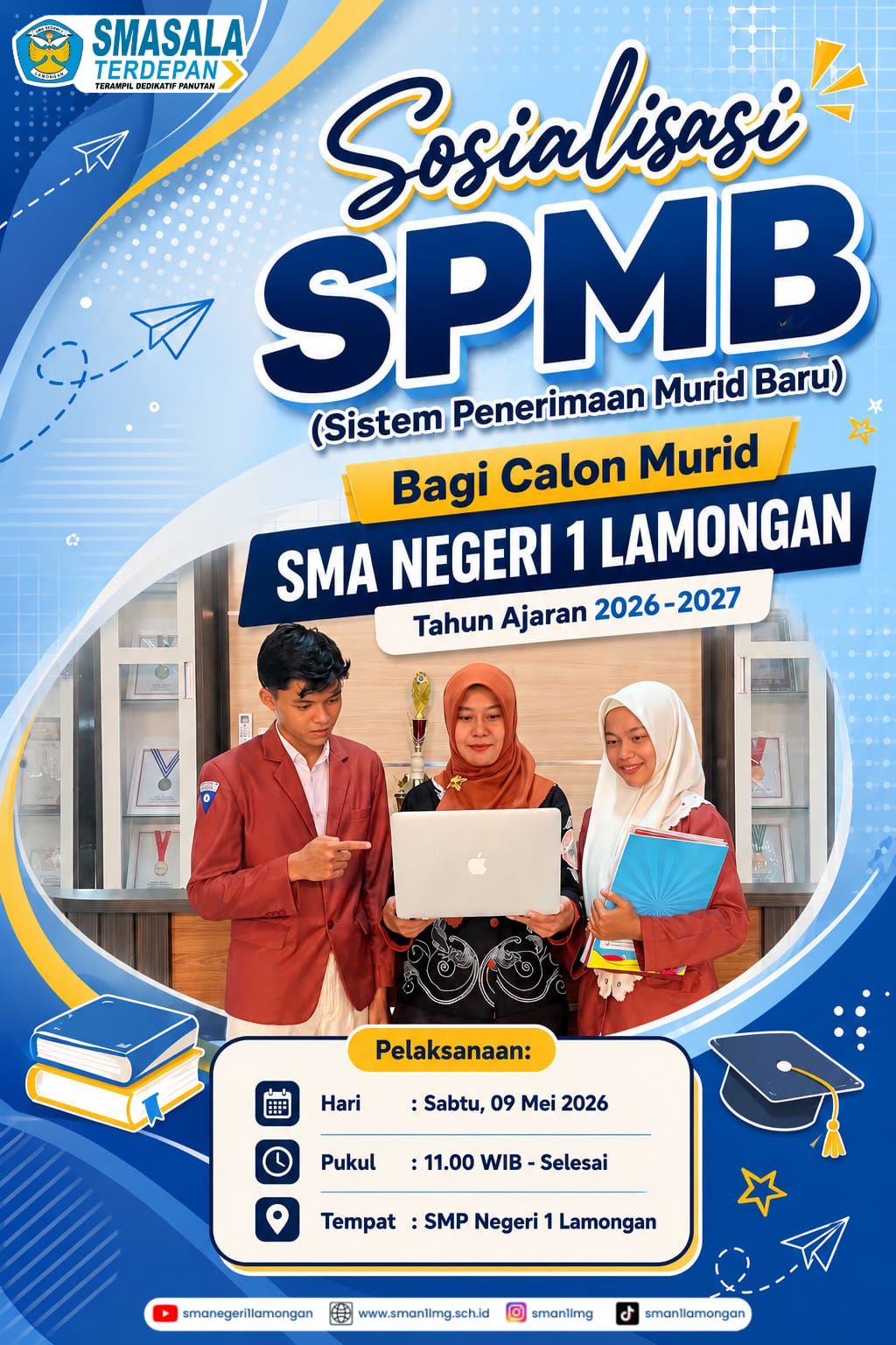 Sosialisasi SPMB 2026 di SMP Negeri 1 Lamongan
